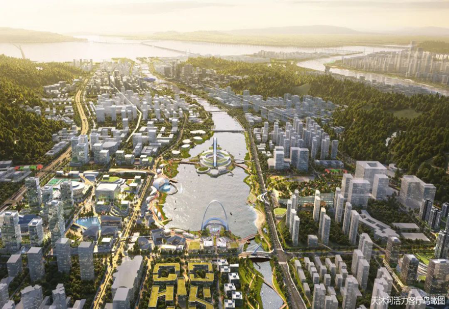 2021年12月，橫琴粵澳深度合作區面向全球征集城市設計方案，旨在塑造“琴澳一體”的活力都市形象，深入推進“產、城、人、文”融合發展，充分挖掘空間發展潛力。圖為城市設計方案參賽作品。
