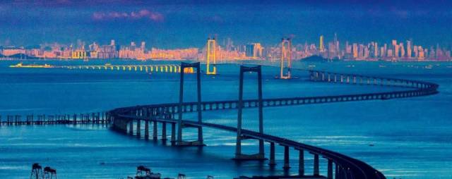 連接深圳和中山的深中通道。圖/新華
