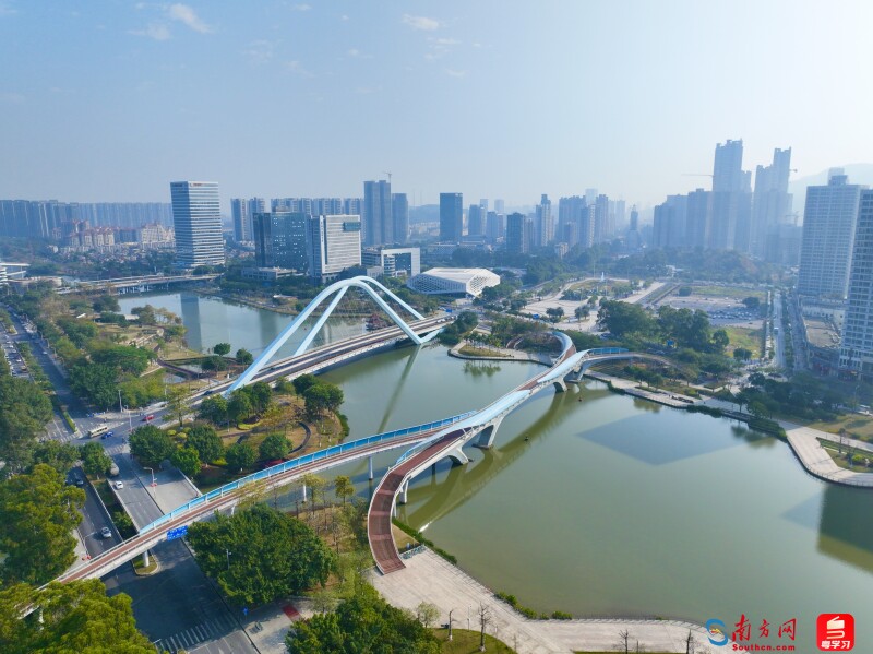 廣州南沙城市景觀圖。(攝:劉偉)