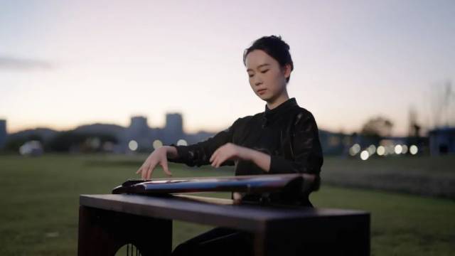 ▲古琴與橫琴的深厚文化連接，讓邱芷澄在這里結(jié)下不解“琴”緣?