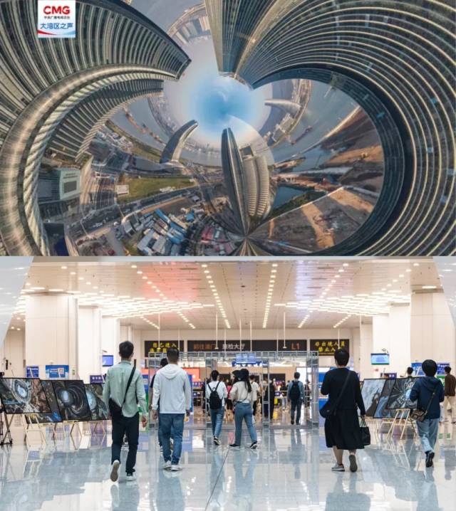 ▲兩地往返的人流在“圓融”的琴澳影像中穿梭、打卡。雙城與《連城》的寓意彼此呼應