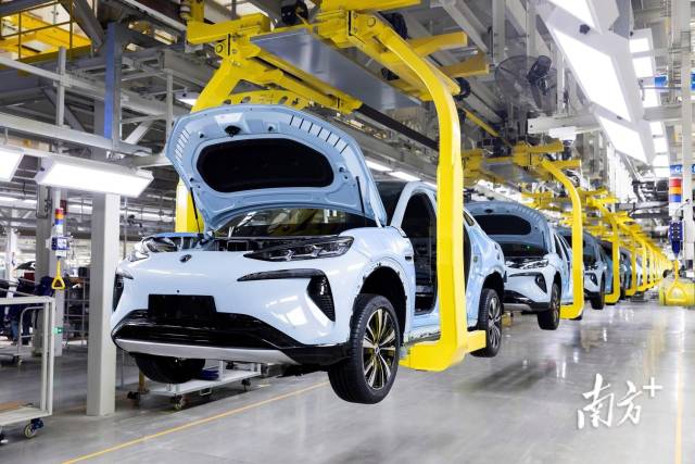 圖為新能源汽車生產(chǎn)車間。南方+記者 朱洪波 攝