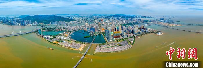 2024年10月24日，航拍下的澳門半島。(資料照片) 澳門特區(qū)政府新聞局供圖