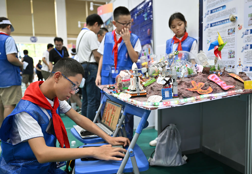 2023年8月14日,澳門賽區的選手參加2023年全國青少年航天創新大賽。 2023年8月14日,澳門賽區的選手參加2023年全國青少年航天創新大賽。