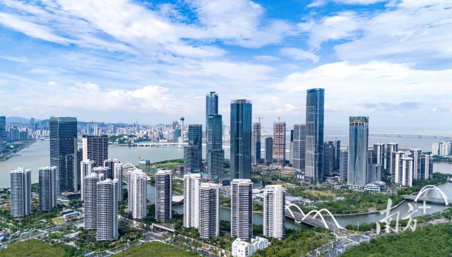 橫琴金融島。南方+記者 關銘榮 攝 橫琴金融島。南方+記者 關銘榮 攝