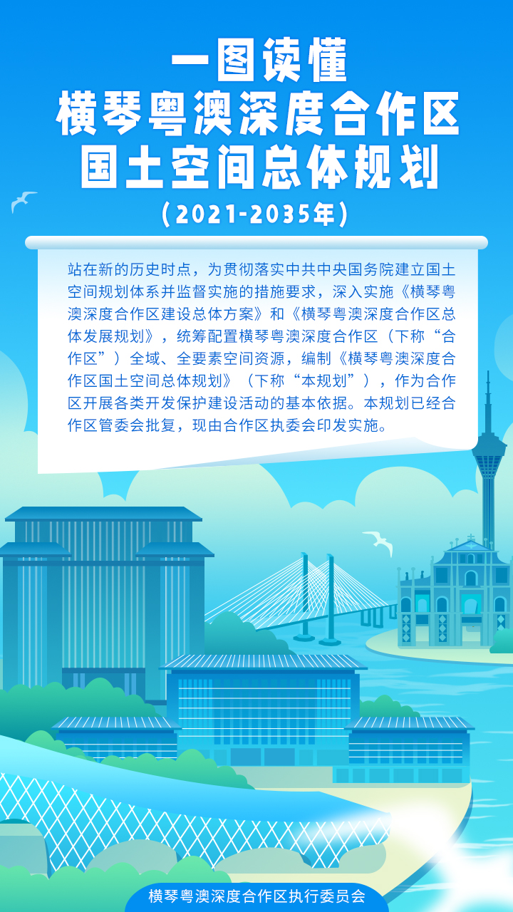 一圖讀懂《橫琴粵澳深度合作區(qū)國土空間總體規(guī)劃（2021-2035）》