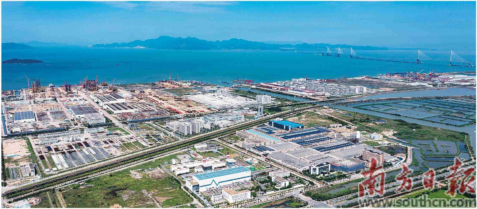 珠海經(jīng)開(kāi)區(qū)以全市4%的土地，實(shí)現(xiàn)約1/4的規(guī)上工業(yè)總產(chǎn)值。關(guān)銘榮 攝