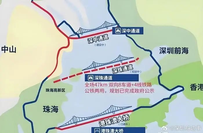 大灣區“超級工程”深珠通道,最新進展→ 大灣區“超級工程”深珠通道,最新進展→