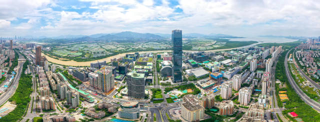 河套深港科技創新合作區深圳園區。 河套深港科技創新合作區深圳園區。