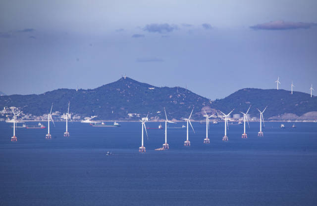桂山島風電場。