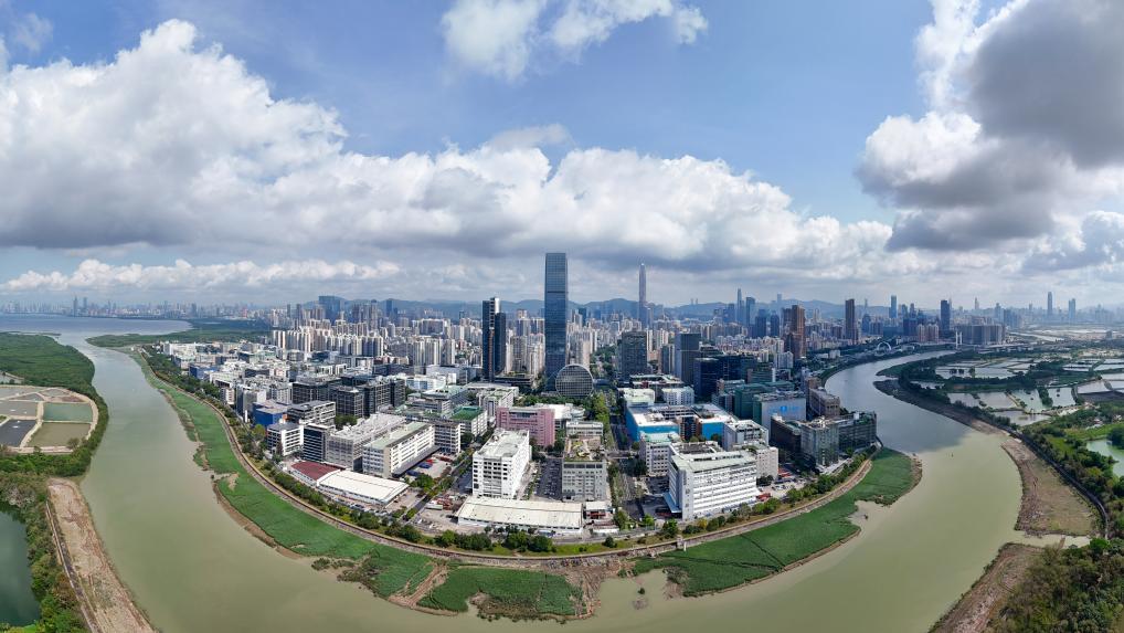 這是河套深港科技創新合作區（無人機全景照片，4月24日攝）。新華社記者 梁旭 攝