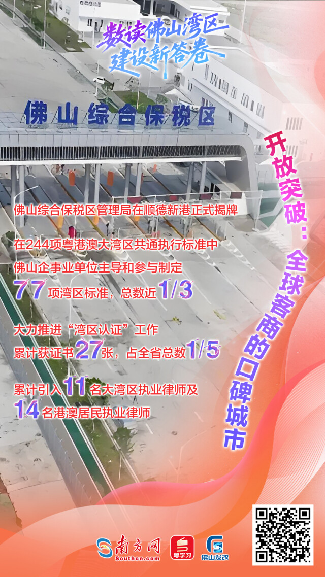 一組海報(bào)帶你數(shù)讀佛山灣區(qū)建設(shè)新答卷