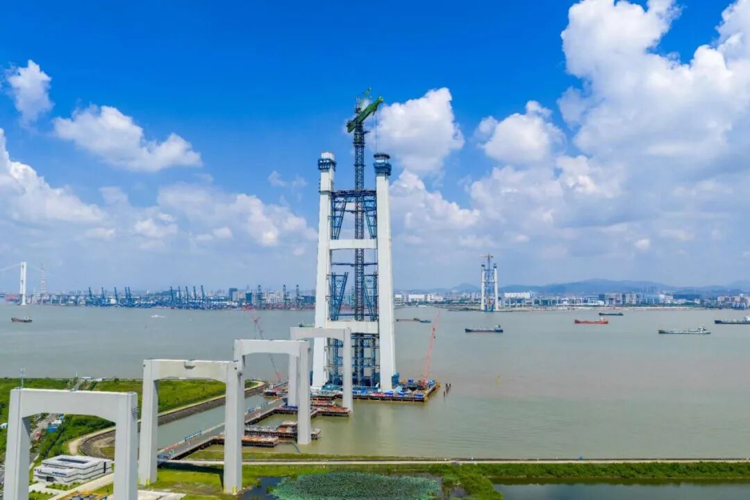 獅子洋通道建設中