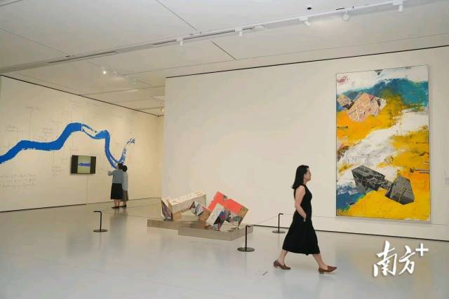 首屆“粵港澳大灣區當代藝術展”現場。