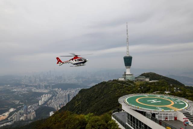 梧桐山景區至北側的低空飛行線路