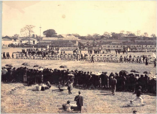 “廣東省大運動會”運動員入場。資料圖片 “廣東省大運動會”運動員入場。資料圖片