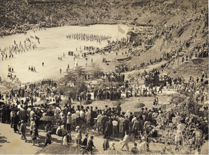 1950年1月1日,解放之初的越秀山體育場設施簡陋。資料圖片 1950年1月1日,解放之初的越秀山體育場設施簡陋。資料圖片