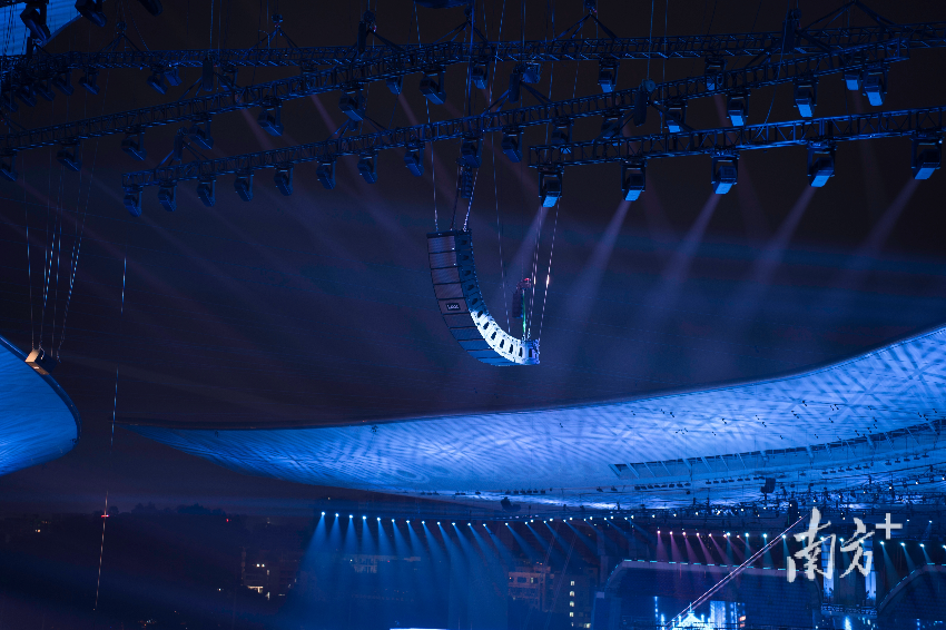 銳豐科技為廣東奧林匹克體育中心提供擴聲系統。受訪者供圖 銳豐科技為廣東奧林匹克體育中心提供擴聲系統。受訪者供圖