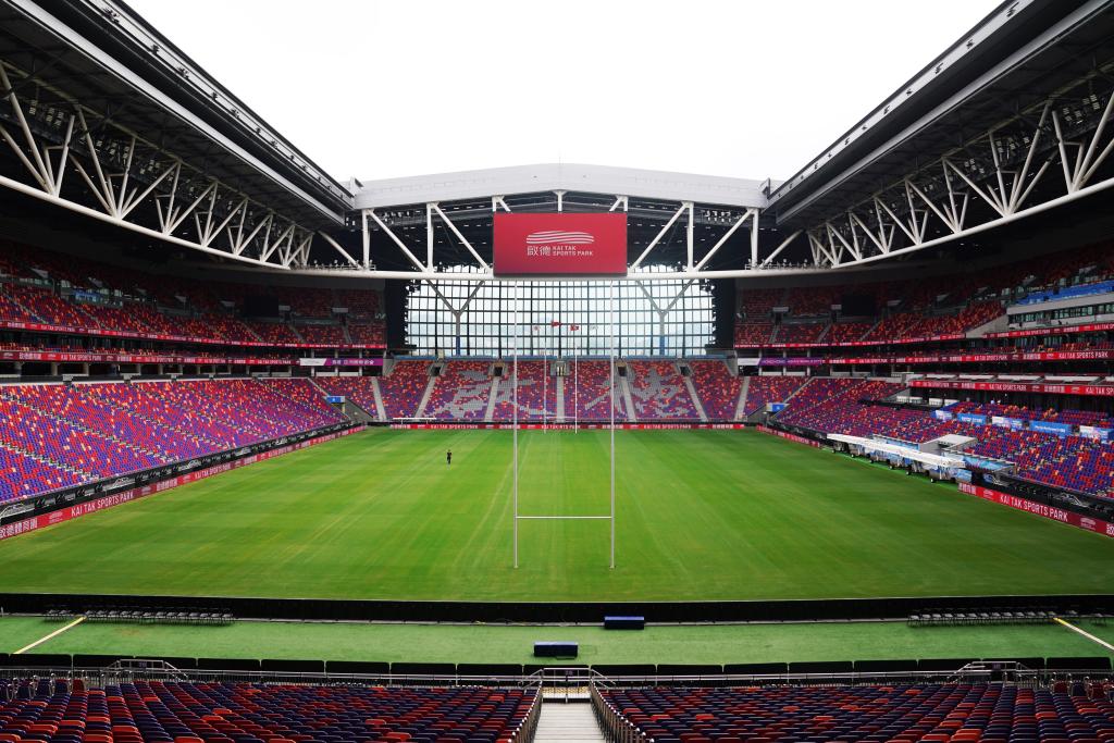 這是11月6日拍攝的位于香港啟德體育園內的啟德主場館。新華社發(王申攝) 這是11月6日拍攝的位于香港啟德體育園內的啟德主場館。新華社發(王申攝)