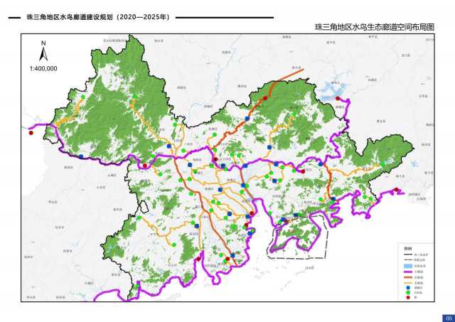 胡慧建團(tuán)隊(duì)設(shè)計(jì)的珠三角地區(qū)水鳥(niǎo)廊道建設(shè)規(guī)劃