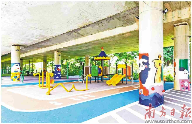 廣清高速花都段橋下空間?；ǘ紖^交通運輸局供圖